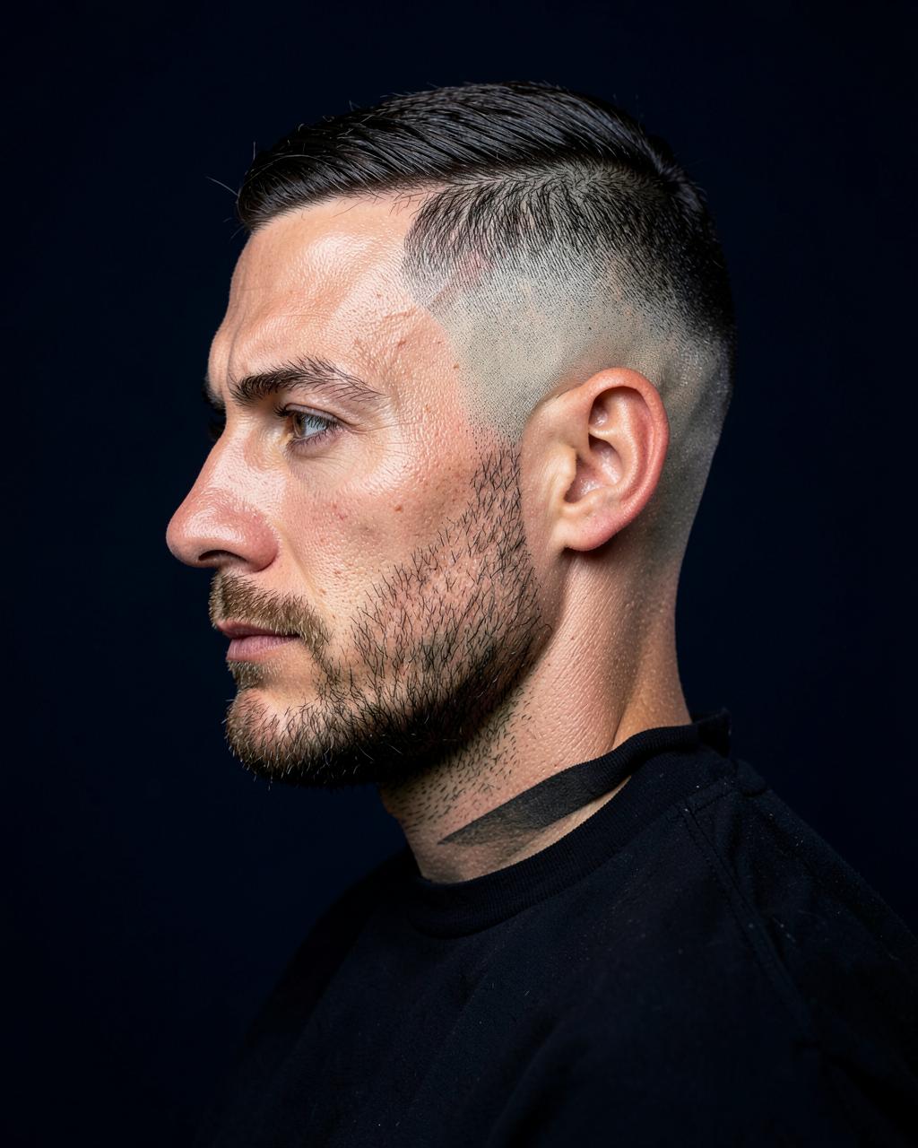 Fresh skin fade with a precise line-up